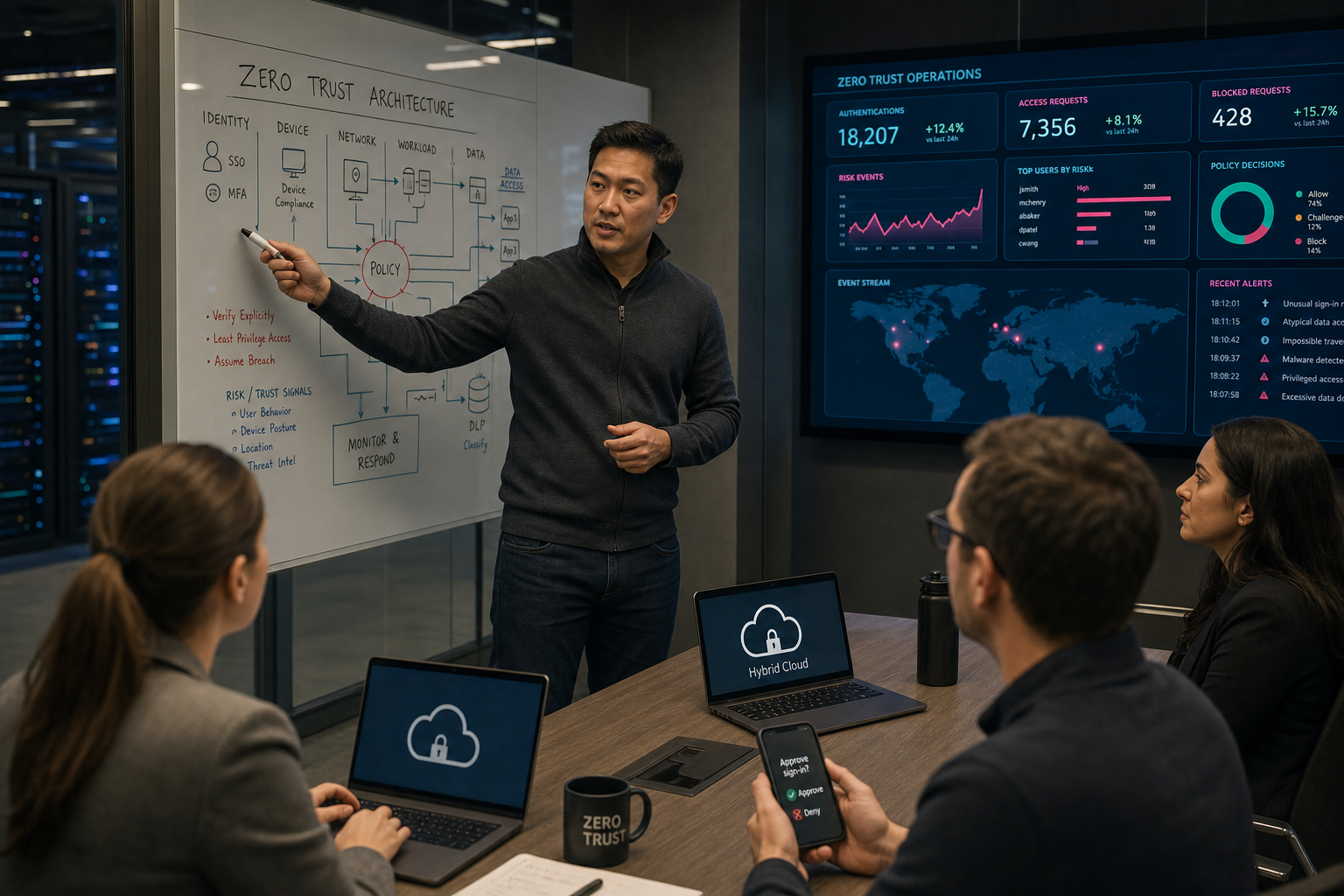 Zero Trust security strategie voor hybride cloud