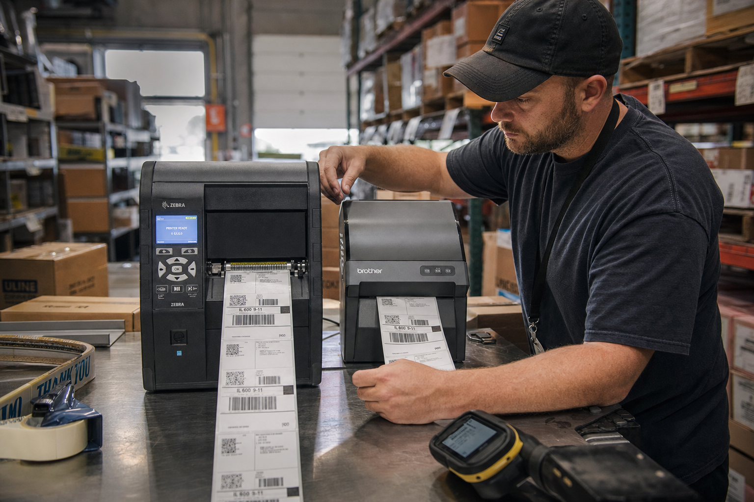 Label printers voor magazijn en verzending