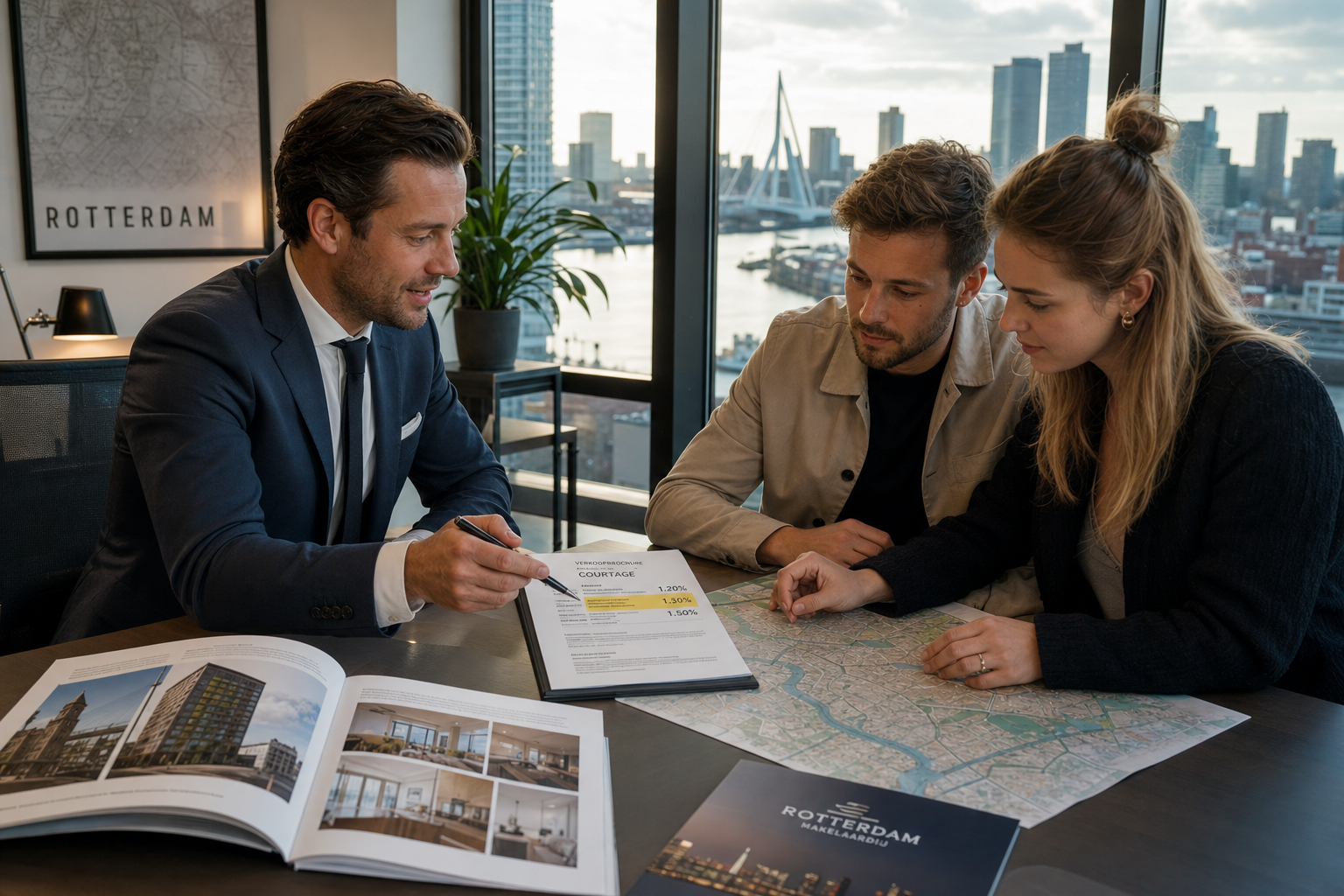 Makelaarskosten en courtages in Rotterdam
