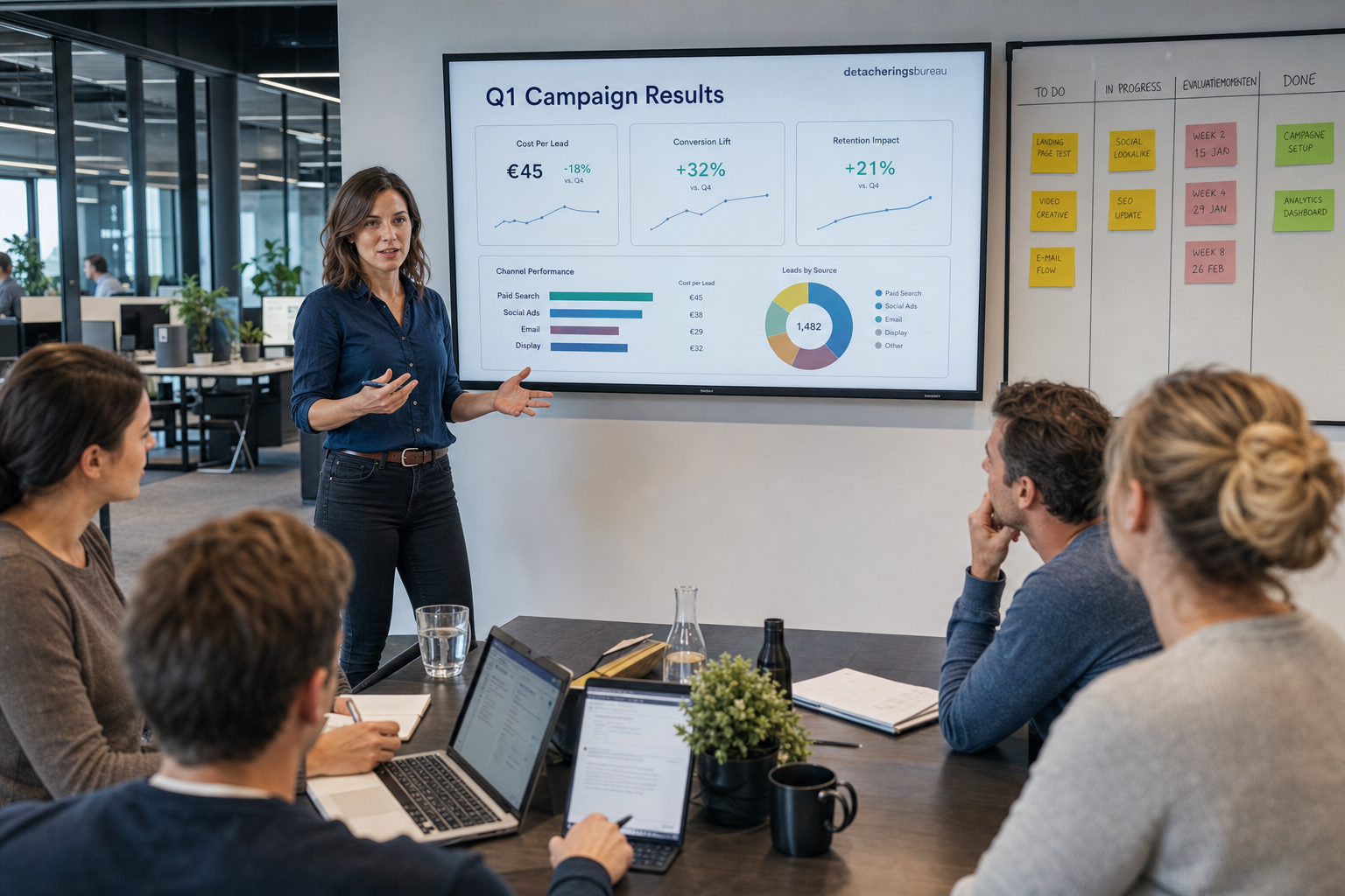Evaluatiemomenten detachering marketing traject
