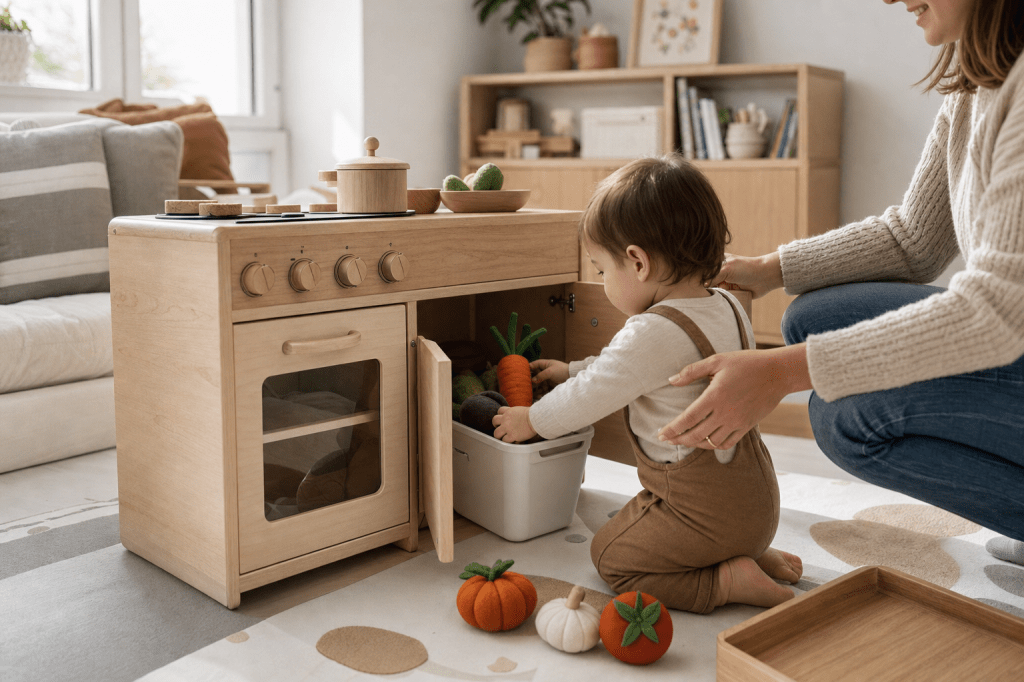 Welke kinderkeuken past het best bij de leeftijd van je kind (1–2, 3–4 of 5+) en welke accessoires stimuleren rollenspel zonder rommel te&nbsp;maken?