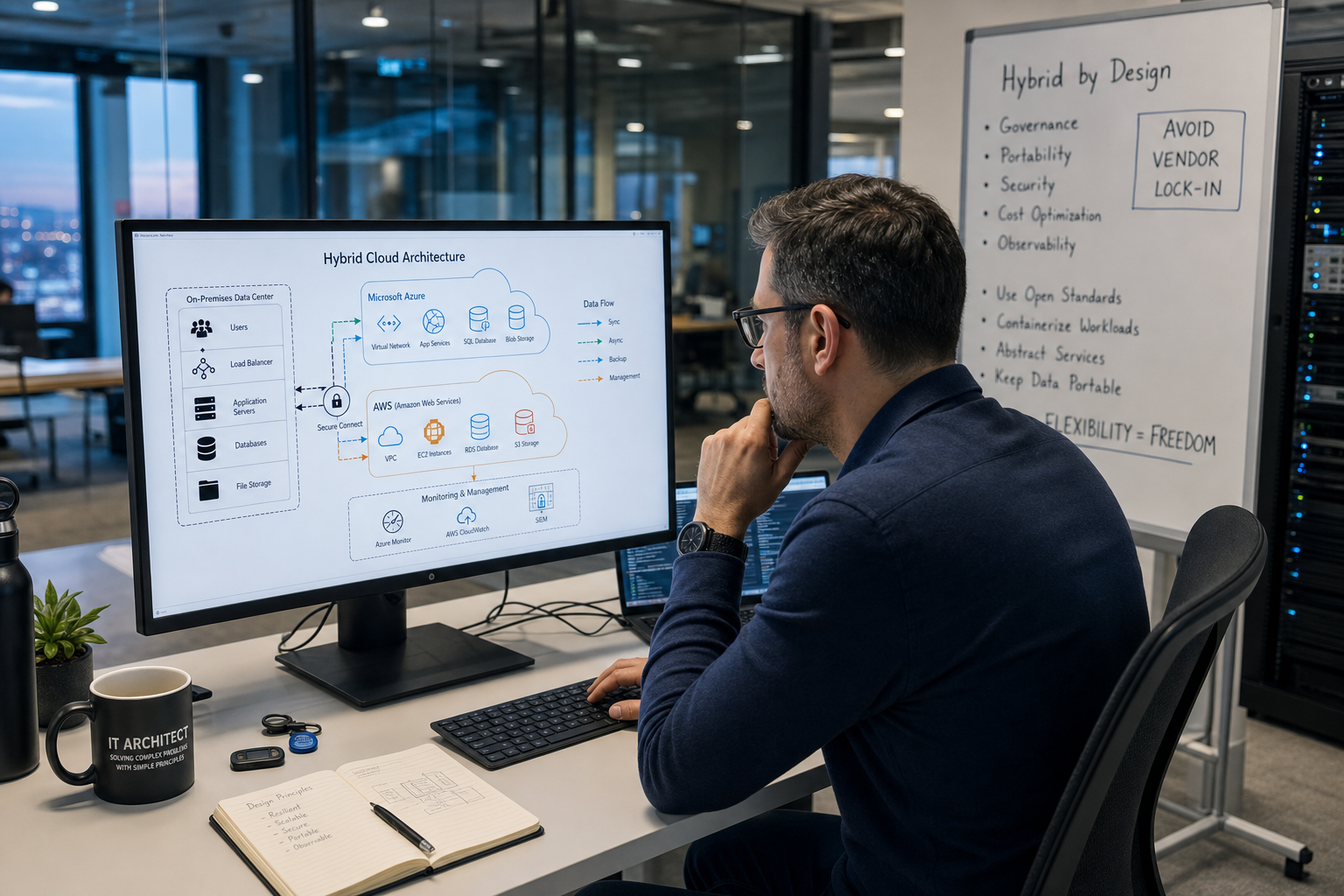 Hybride cloud-architectuur in IT infrastructuur