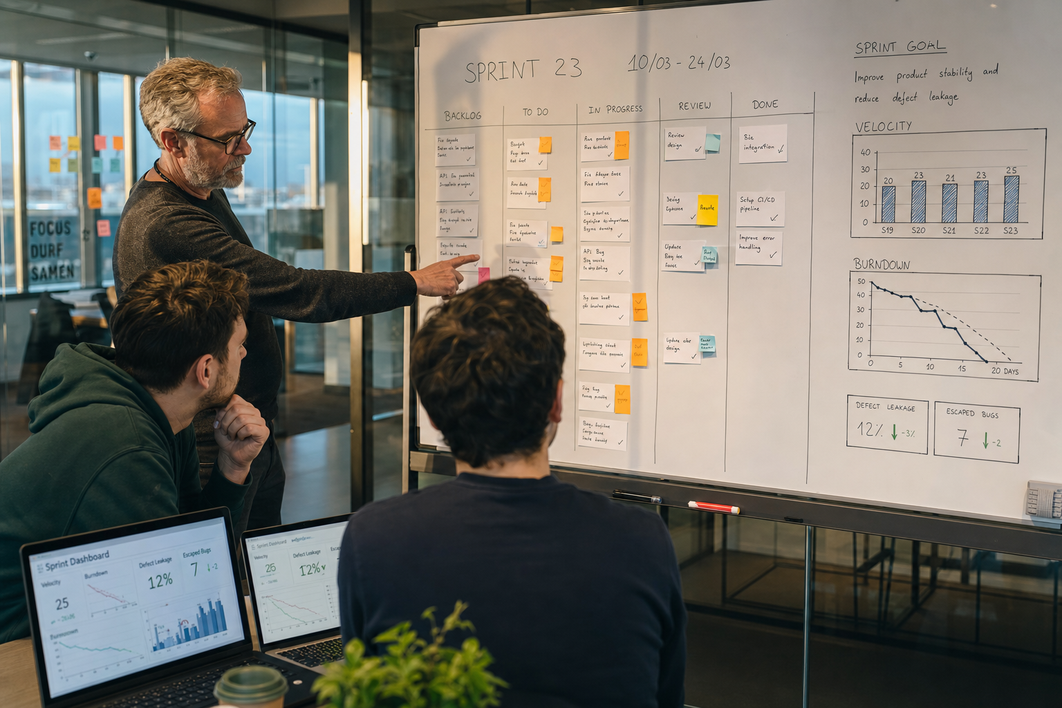 KPI's en meetpunten voor software development projecten